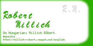 robert millich business card